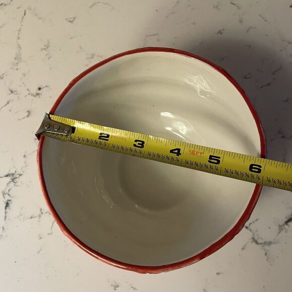 Bloom Rite Soup / Cereal Bowl Retro Vintage Groovy Flower Power Big Red Daisy - Picture 9 of 10